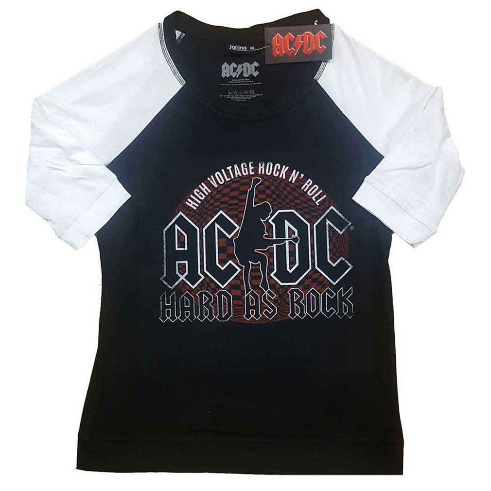 AC/DC Raglan T-Shirt Hard As Rock