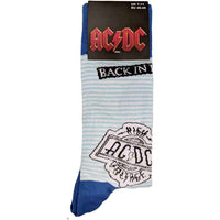 AC/DC Socken Icons Blau