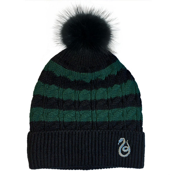 Harry Potter Mütze Slytherin Snake Beanie Grün-Schwarz