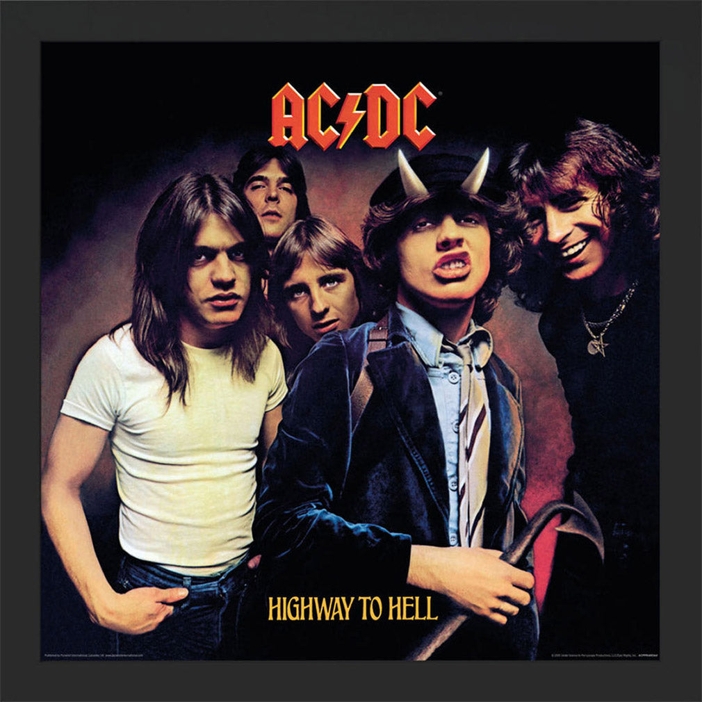 AC/DC Gerahmtes Bild Highway To Hell