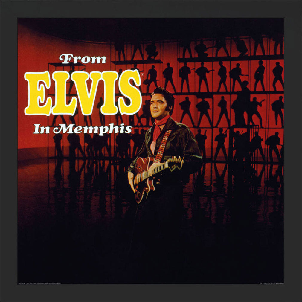 Elvis Presley Gerahmtes Bild Live In Memphis