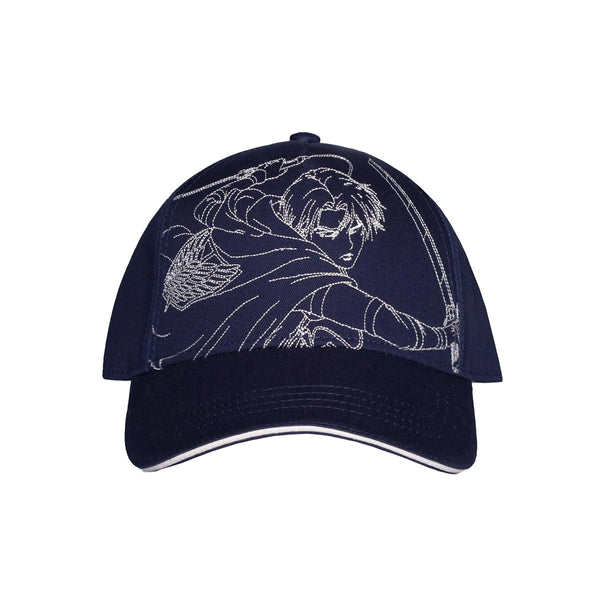 Attack on Titan Baseball Cap Outlined Levi Ackermann