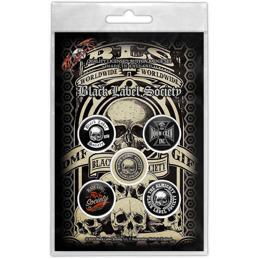 Black Label Society Anstecker Worldwide Button Pack