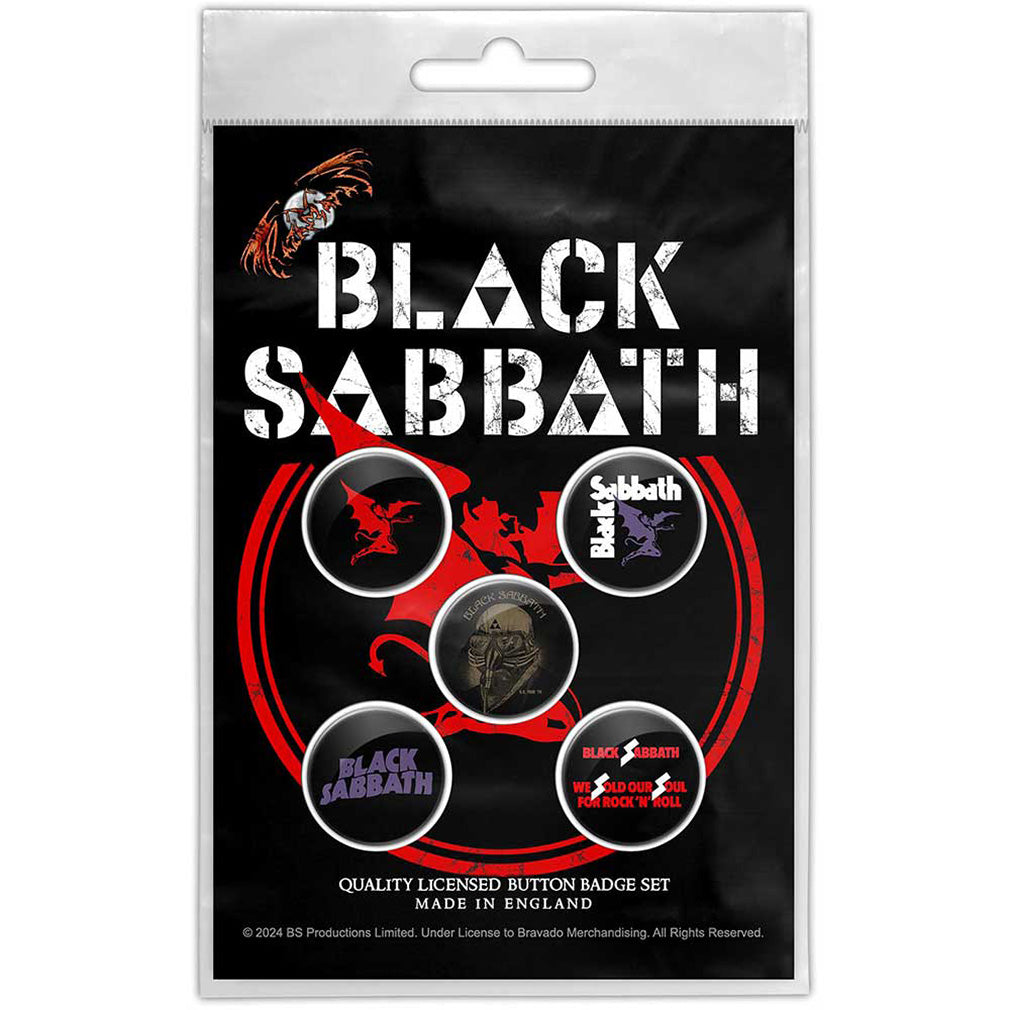 Black Sabbath Anstecker Red Devil Button Pack