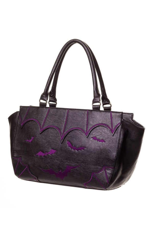Banned Alternative Handtasche Purple Bats