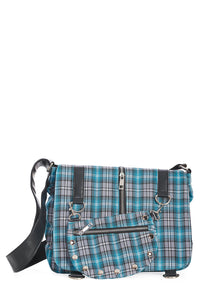 Banned Alternative Schultertasche Twice The Action Blau