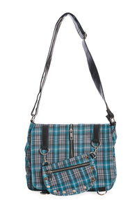 Banned Alternative Schultertasche Twice The Action Blau