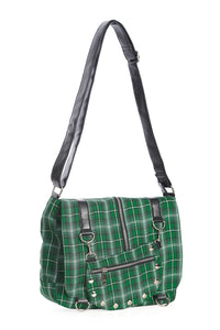 Banned Alternative Schultertasche Twice The Action Grün