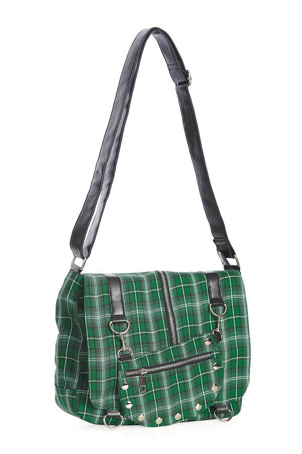 Banned Alternative Schultertasche Twice The Action Grün