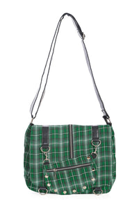 Banned Alternative Schultertasche Twice The Action Grün