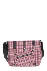 Banned Alternative Schultertasche Twice The Action Rosa