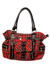 Banned Alternative Schultertasche Rise Up Rot