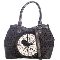 Banned Alternative Schultertasche Spider Web