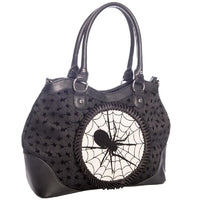 Banned Alternative Schultertasche Spider Web