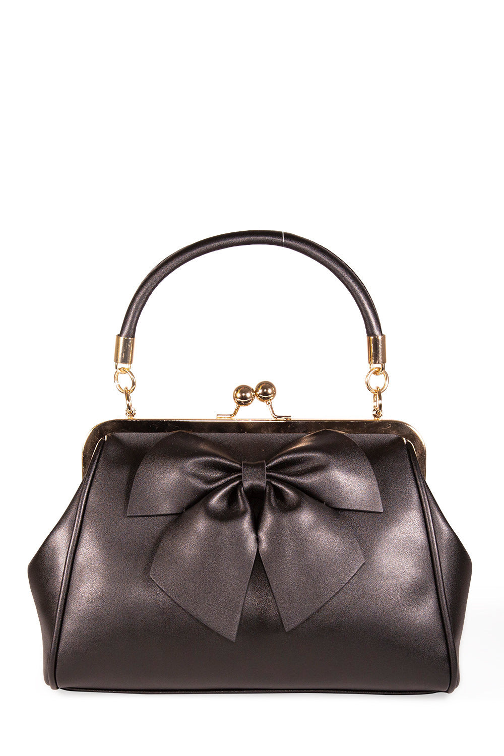 Banned Retro Handtasche Lockwood Bow Schwarz