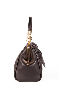 Banned Retro Handtasche Lockwood Bow Schwarz