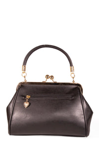 Banned Retro Handtasche Lockwood Bow Schwarz