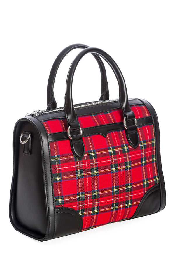 Banned Retro Handtasche Uptown Girl Tartan