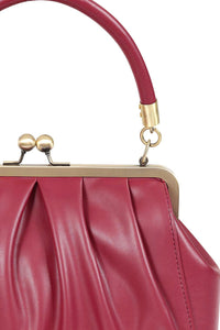 Banned Retro Handtasche Scarlett Frame Burgunder