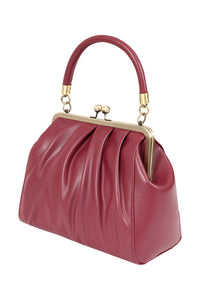 Banned Retro Handtasche Scarlett Frame Burgunder