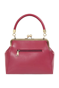 Banned Retro Handtasche Scarlett Frame Burgunder