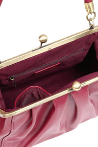 Banned Retro Handtasche Scarlett Frame Burgunder