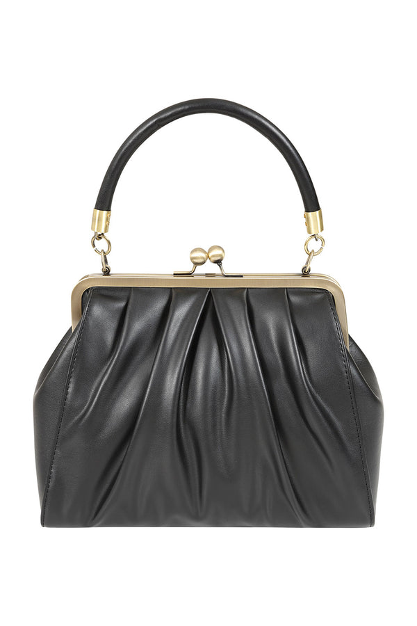 Banned Retro Handtasche Scarlett Frame Schwarz