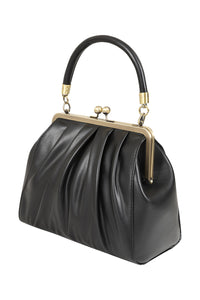 Banned Retro Handtasche Scarlett Frame Schwarz