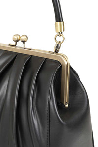 Banned Retro Handtasche Scarlett Frame Schwarz