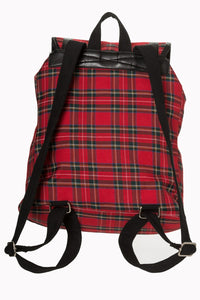 Banned Alternative Rucksack Yami Tartan Rot