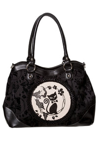 Banned Retro Schultertasche Call Of The Phoenix Schwarz