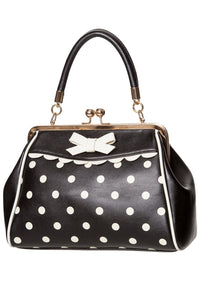 Banned Retro Handtasche Crazy Little Thing Schwarz