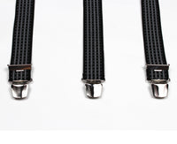 Schompi Retro Hosenträger Breit - Vintage Nadelstreifen Rockabilly Y-Form Braces Extra Stark Farbauswahl