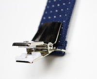 Schompi Herren Retro Hosenträger Vintage Gepunktet Rockabilly Y-Form Braces Breit Farbauswahl Extra Stark