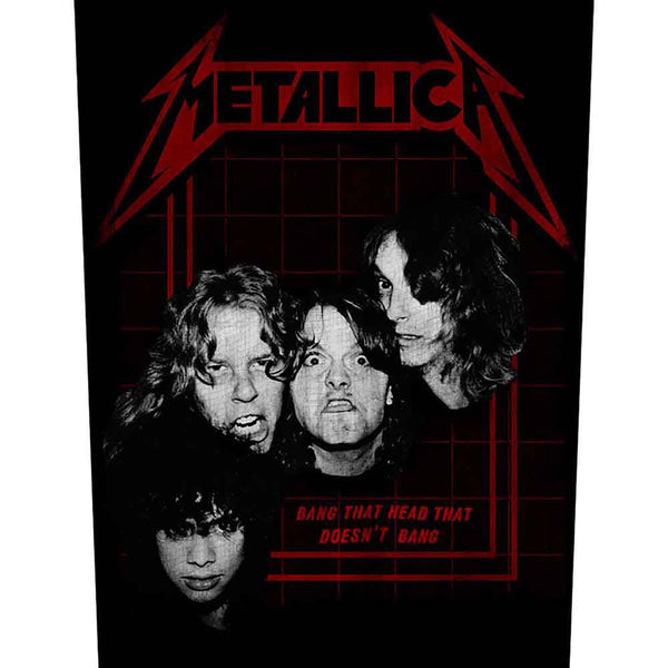 Metallica Rücken Aufnäher Bang That Head Sew-On Back Patch