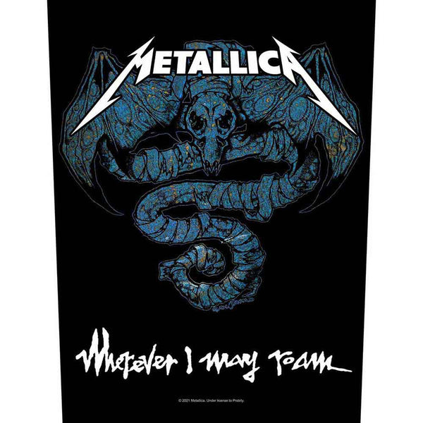Metallica Rücken Aufnäher Wherever I May Roam Sew-On Back Patch