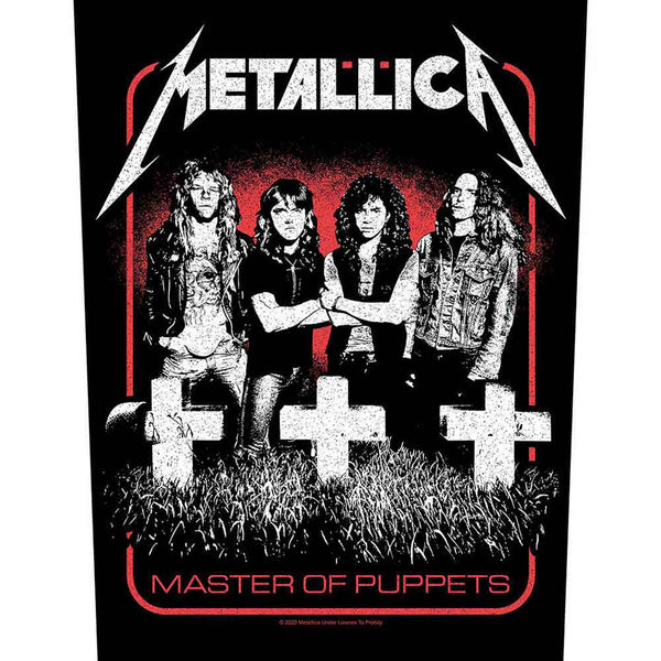 Metallica Rücken Aufnäher Master Of Puppets Band Sew-On Back Patch