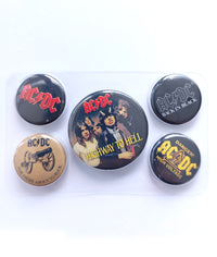 AC/DC Anstecker Logos Button Pack