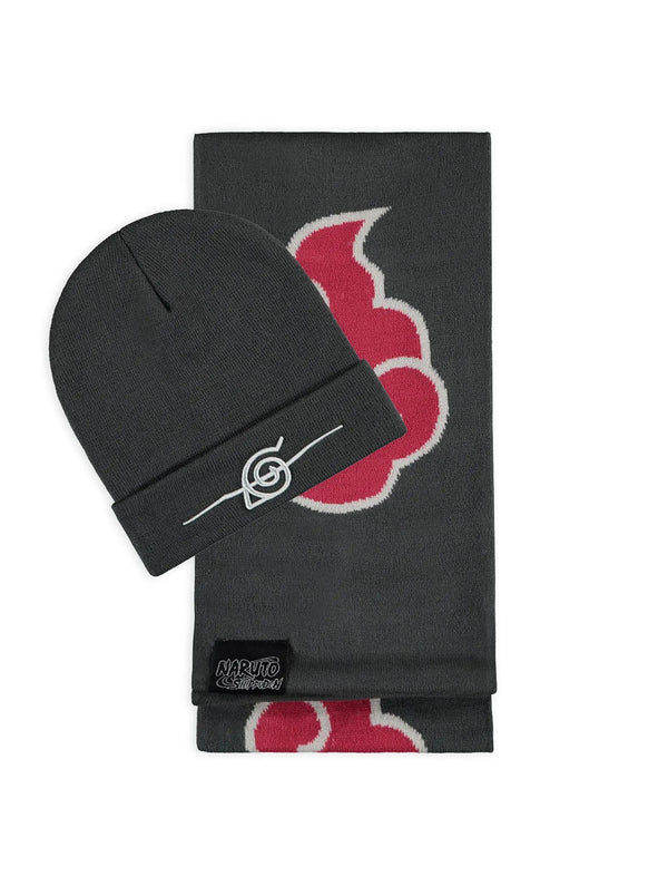 Naruto Beanie & Schal Set Akatsuki Cloud