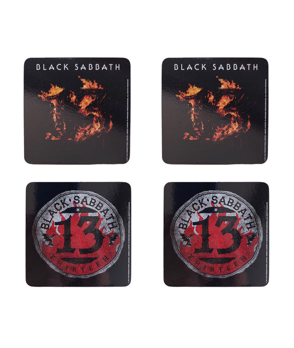 Black Sabbath Glasuntersetzer Thirteen (4 Stück)