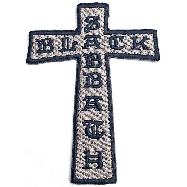 Black Sabbath Aufnäher Cross Logo Iron-On Patch