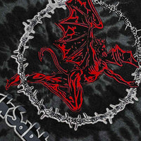 Black Sabbath T-Shirt Red Henry Tie-Dye