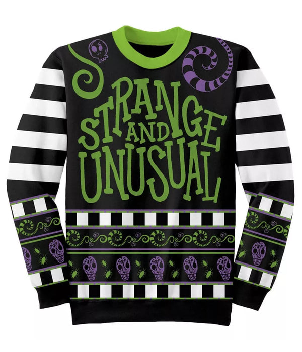 Beetlejuice Weihnachtspullover Strange And Unusual