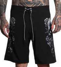 Sullen Clothing Boardshorts Blaq Skull