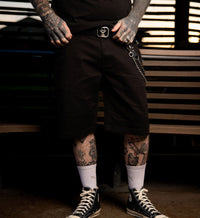 Sullen Clothing Walkshorts Chop Shop Schwarz