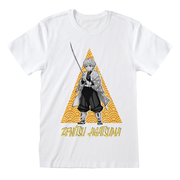 Demon Slayer: Kimetsu No Yaiba T-Shirt Agatsuma Zenitsu Tri