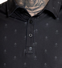 Sullen Clothing Polo Hemd Golf Badge Schwarz