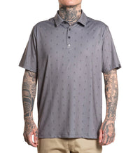 Sullen Clothing Polo Hemd Golf Badge Grau
