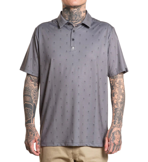 Sullen Clothing Polo Hemd Golf Badge Grau