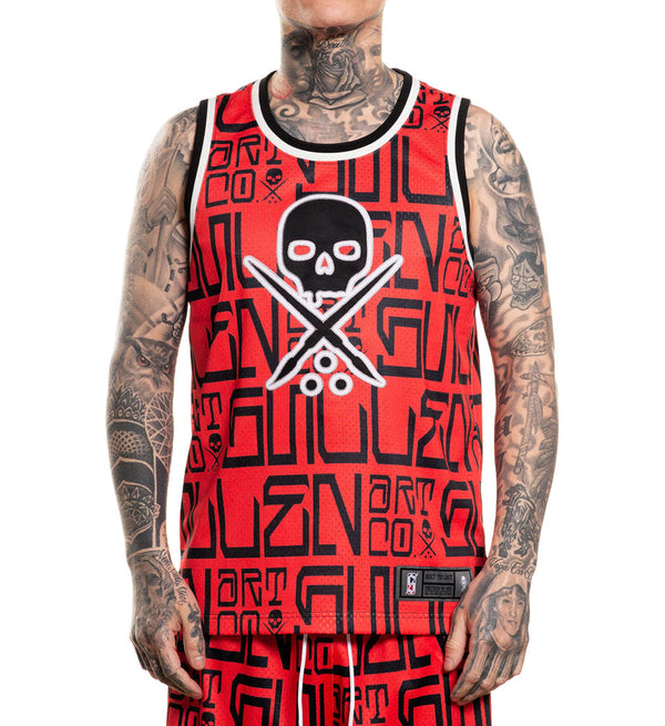 Sullen Clothing Basketball Tank Top Meas Jersey